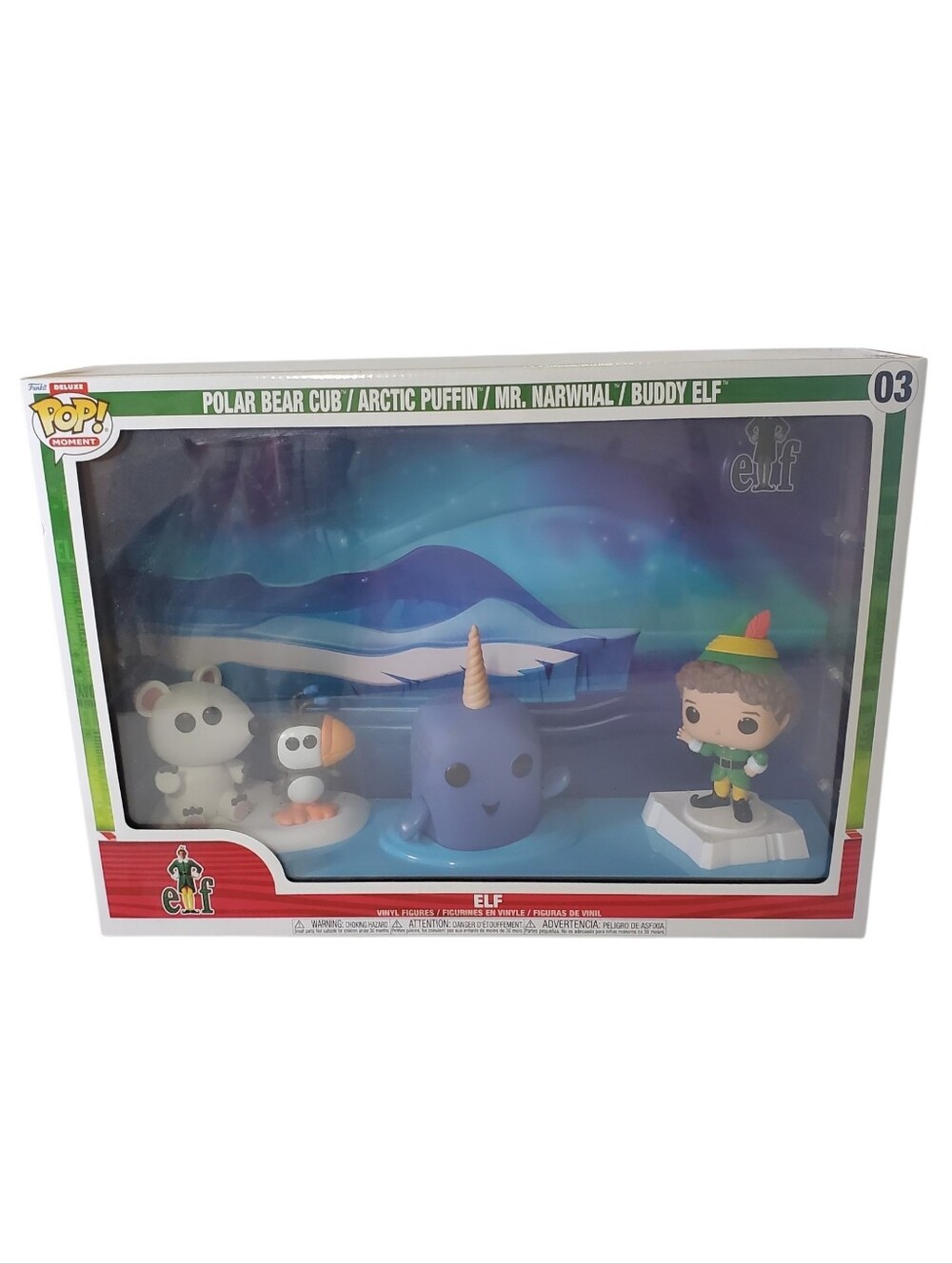 Funko Pop! Deluxe Moment Elf The Movie Elf Narwhal Scene 03 NIB